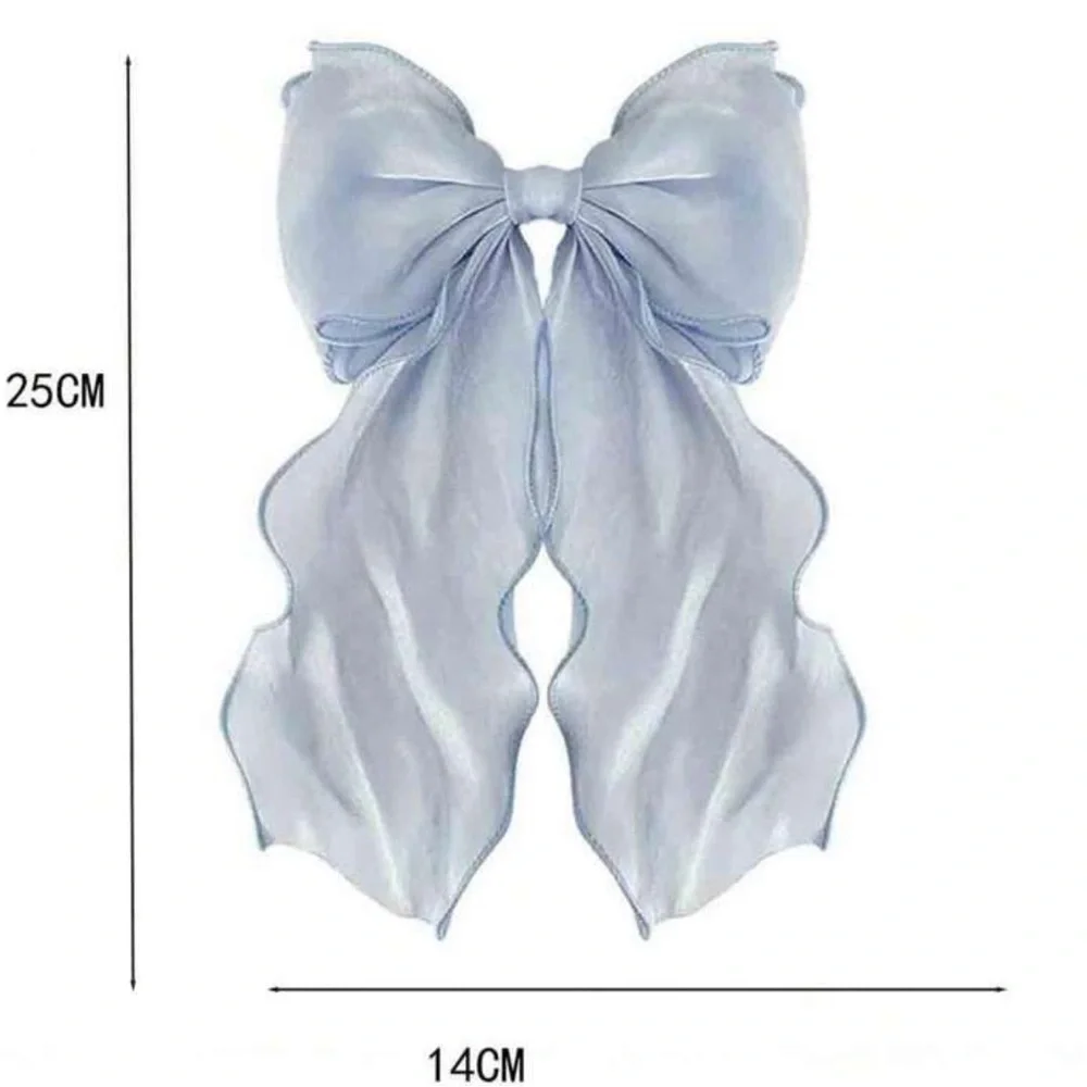 New beautiful & dreamy blue Hair Bow Barrette 🎀🎀 hair clip ✨✨💕